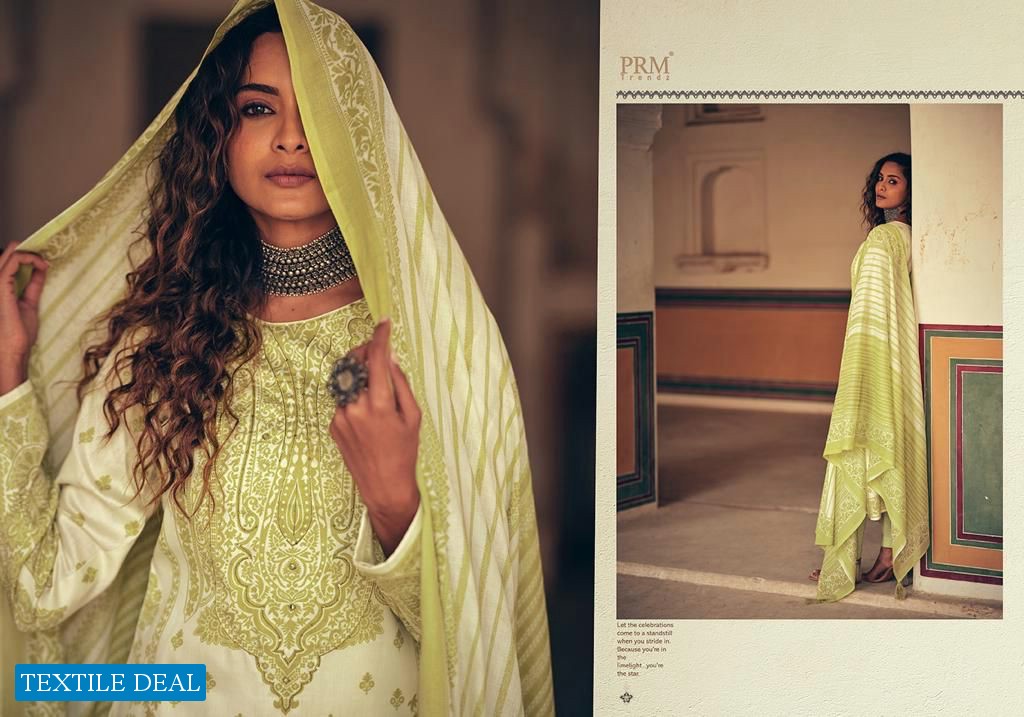 PRM TRENDZ IQRAAR SILK DIGITAL PRINT HAND WORK SALWAR KAMEEZ