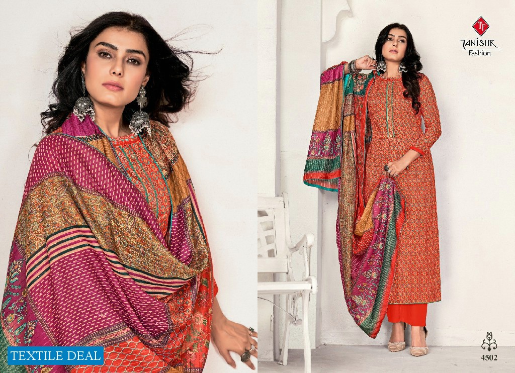 TANISHK FASHION ORUM PURE MUSLIN DIGITAL PRINT SIROSKI WORK SUITS