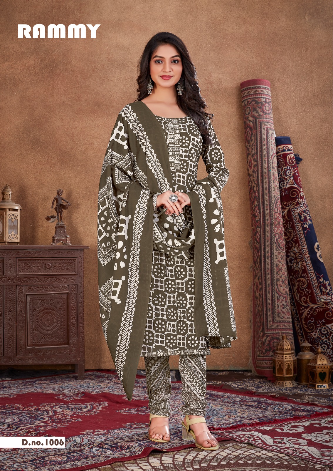 SKT Rammy Wholesale Soft Cotton Digital Printed Dress Material