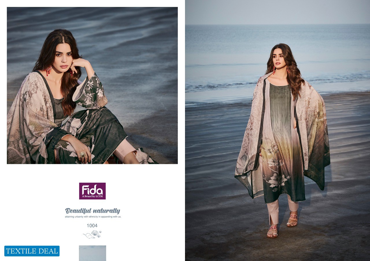 Fida Aaira Wholesale Digital Karachi Cotton Dress Material