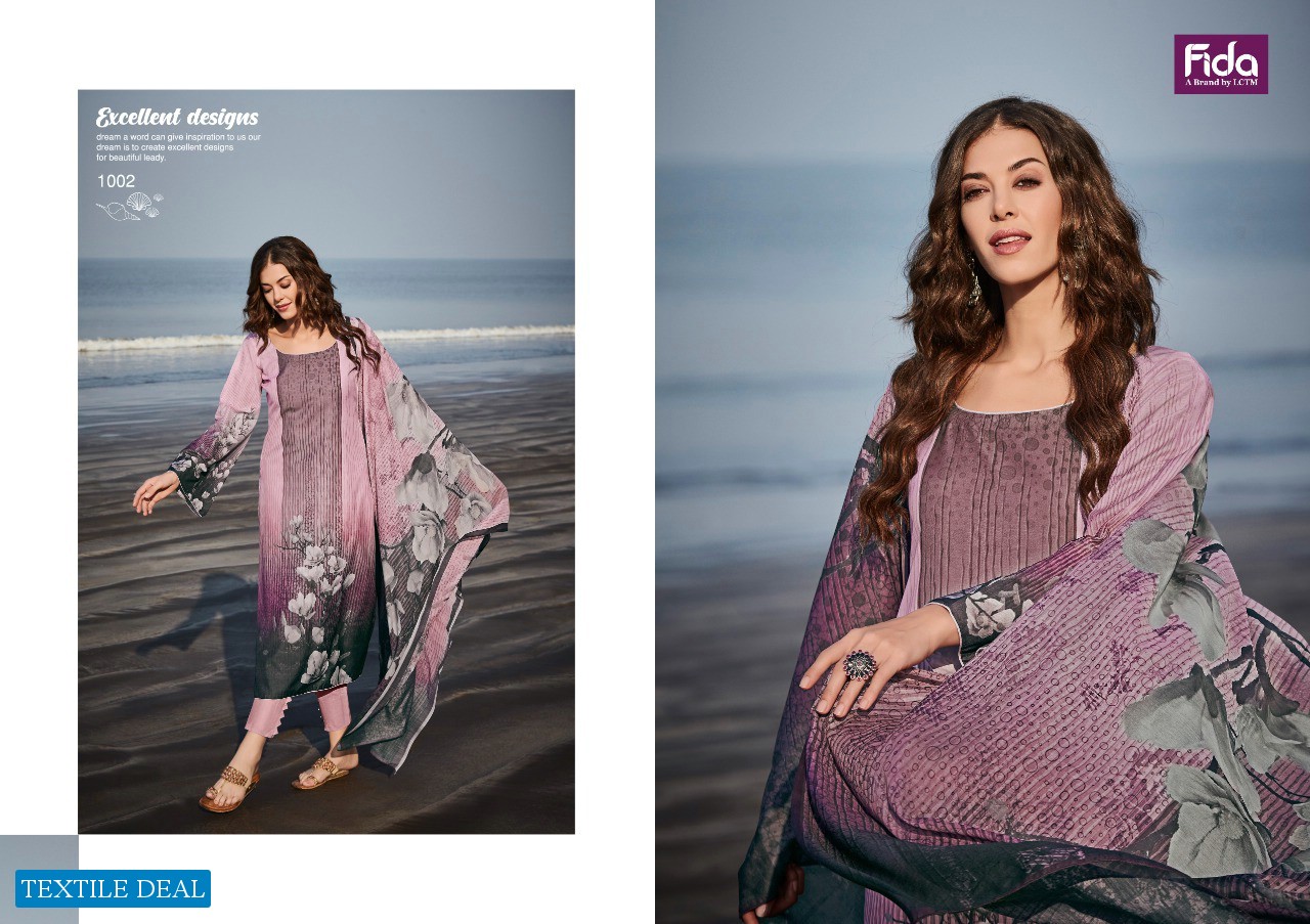 Fida Aaira Wholesale Digital Karachi Cotton Dress Material