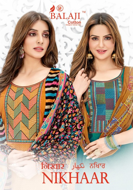 Balaji Nikhaar Wholesale Pure Cotton Regular Wear Dress Material