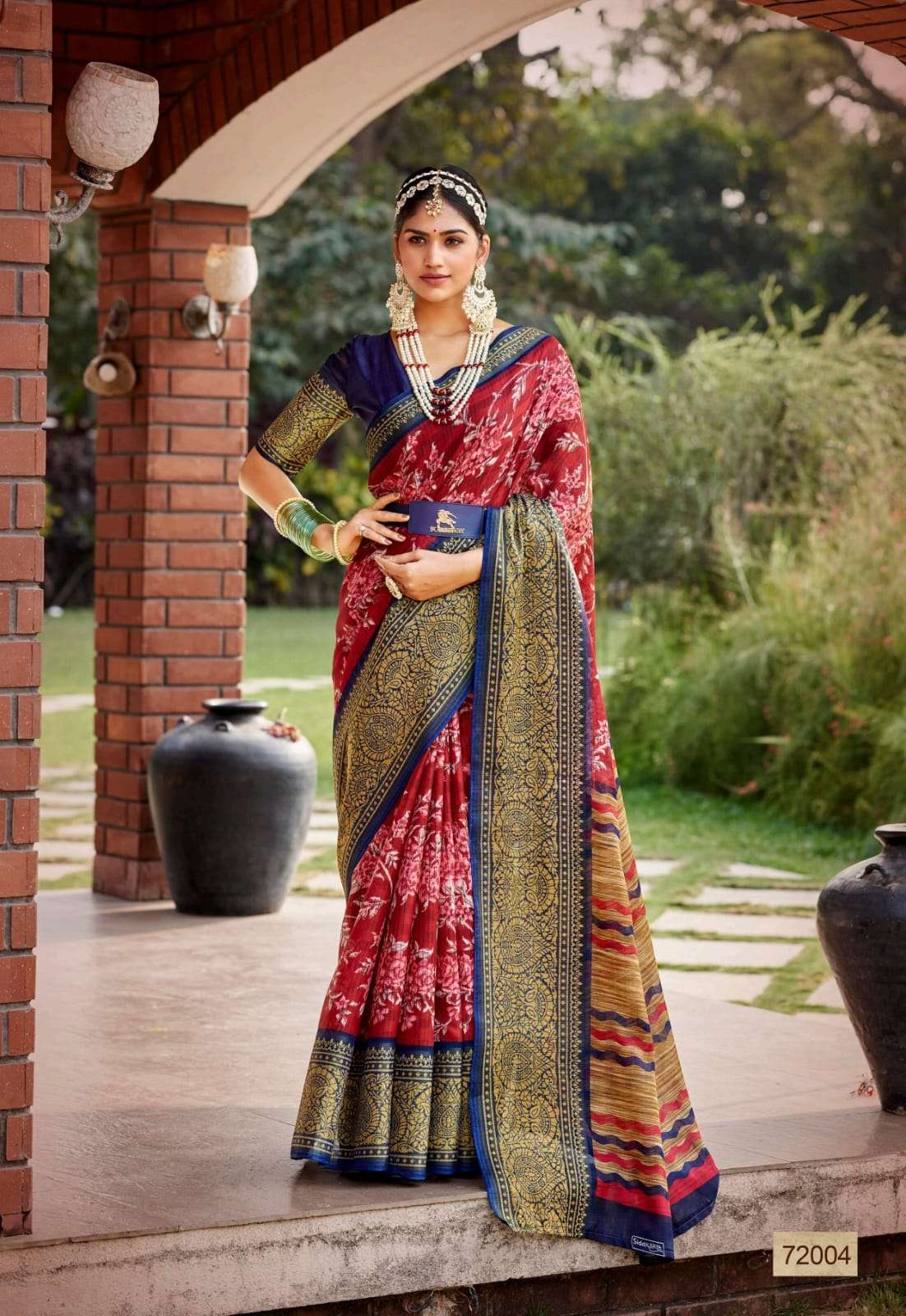 SIDDHANTH WEAVES GREENCHILI COTTON FANCY ETHNIC SAREES AT BEST RATE