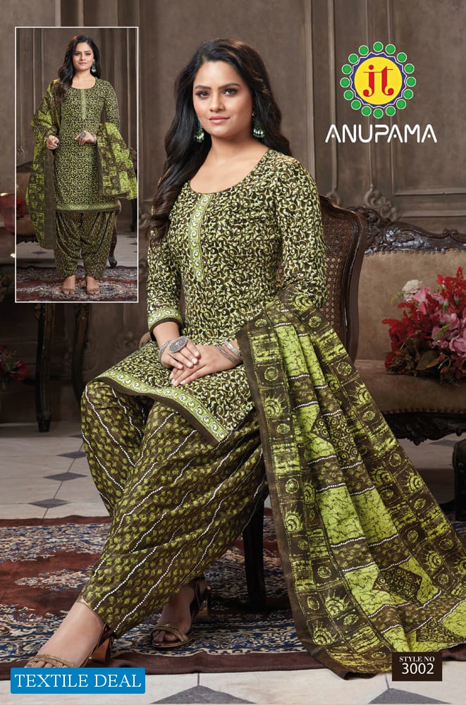 JT Anupama Vol-3 Wholesale Pure Cotton Printed Dress Material