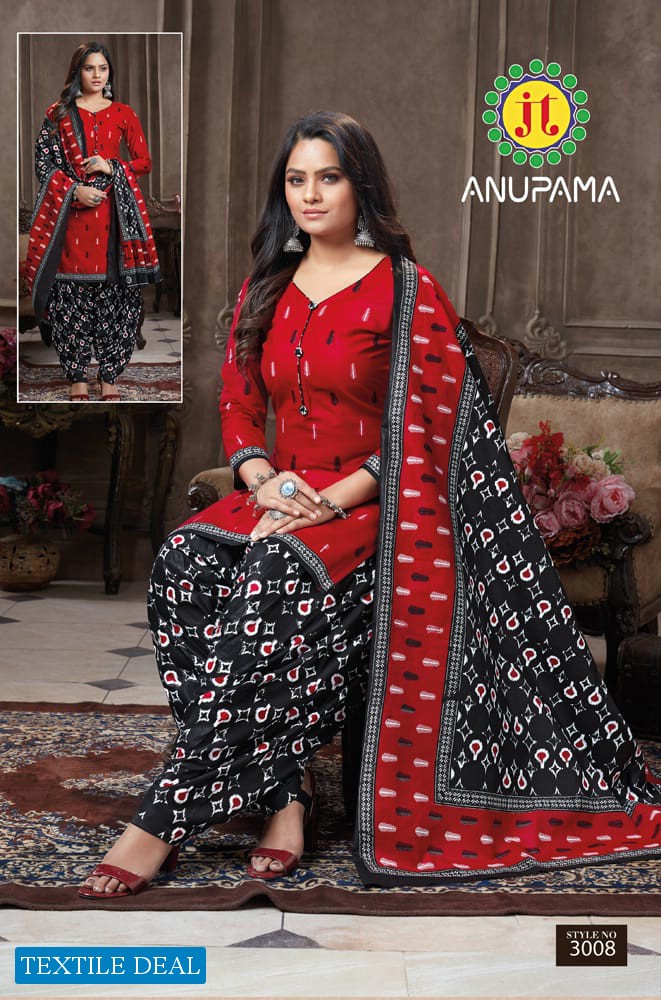 JT Anupama Vol-3 Wholesale Pure Cotton Printed Dress Material
