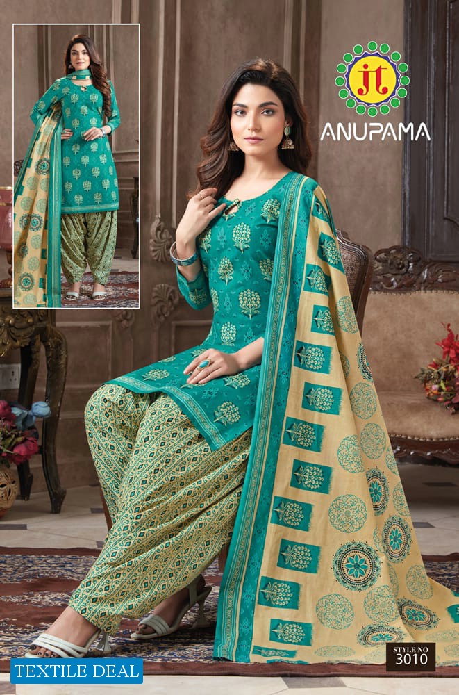 JT Anupama Vol-3 Wholesale Pure Cotton Printed Dress Material