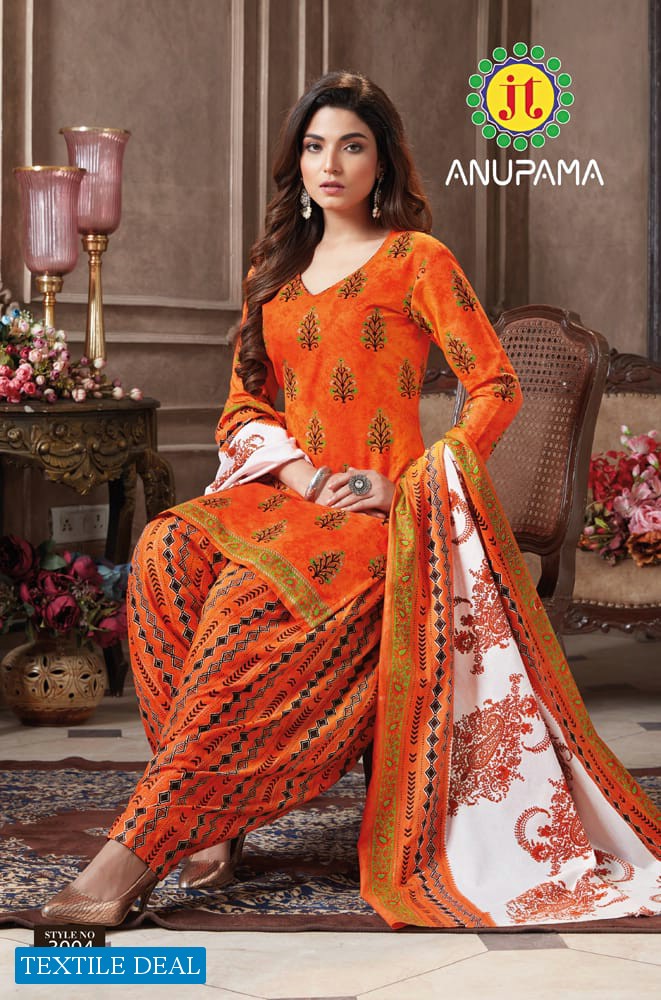 JT Anupama Vol-3 Wholesale Pure Cotton Printed Dress Material
