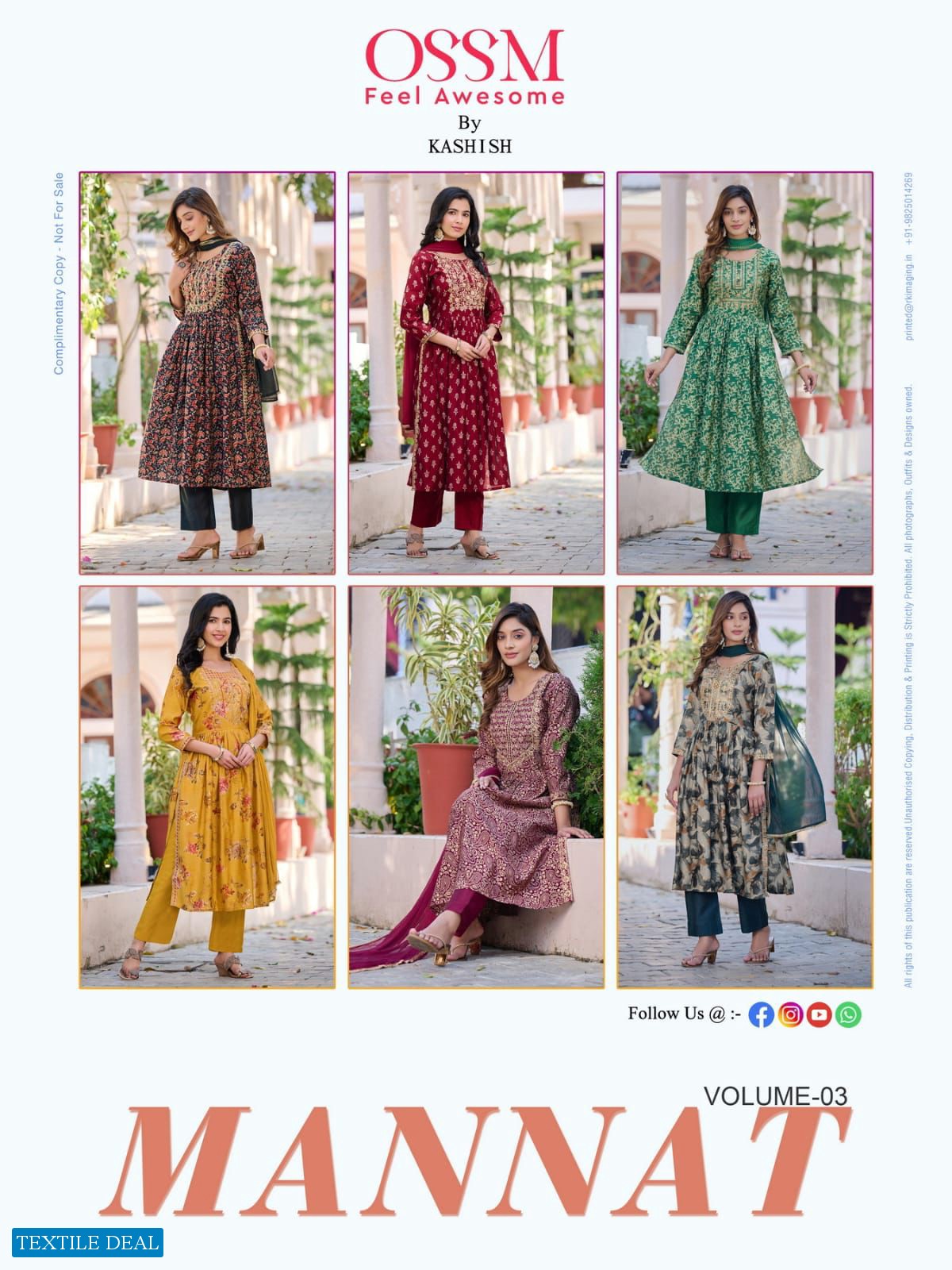 OSSM Mannat Vol-3 Wholesale Fully Stitched Nyra Collection
