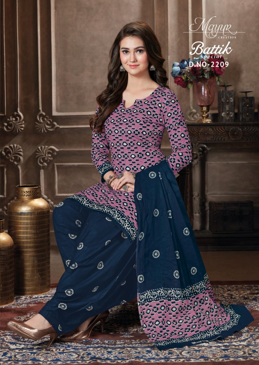 Mayur Battik Special Vol-22 Wholesale Pure Cotton Printed Dress Material