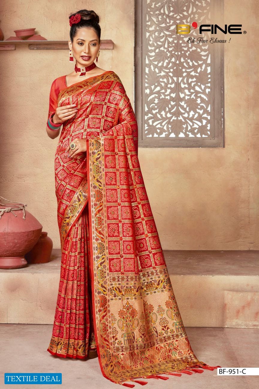 B Fine Matoshree Wholesale Fancy Silk Festive Indian Sarees