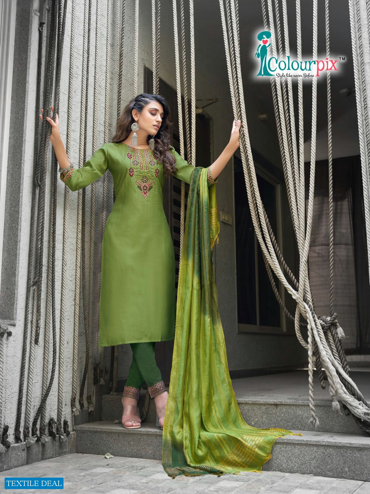 Colourpix Mahi Vol-1 Wholesale Readymade Kurti With Pant And Dupatta