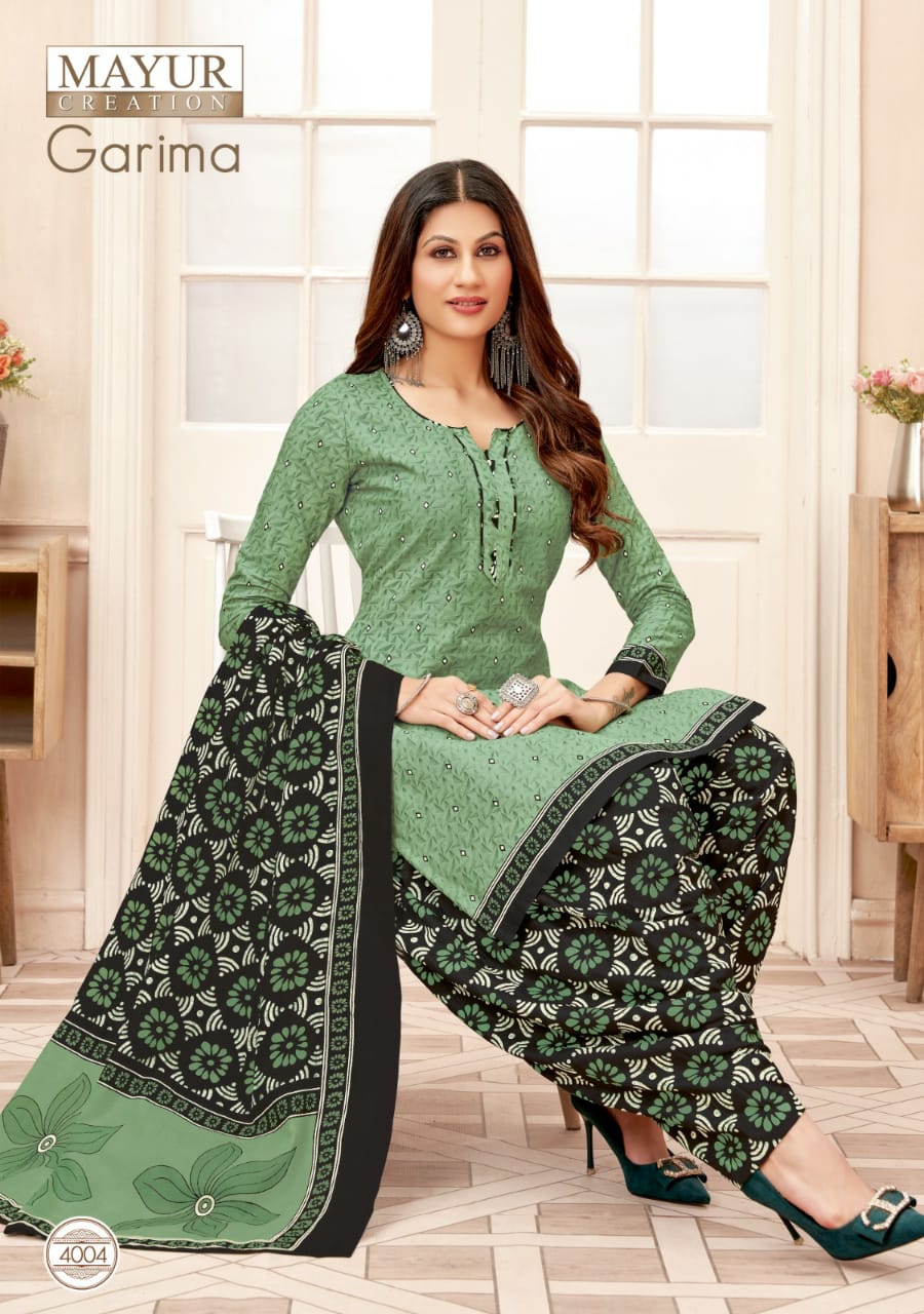 Mayur Garima Vol-4 Wholesale Pure Cotton Patiyala Dress Material