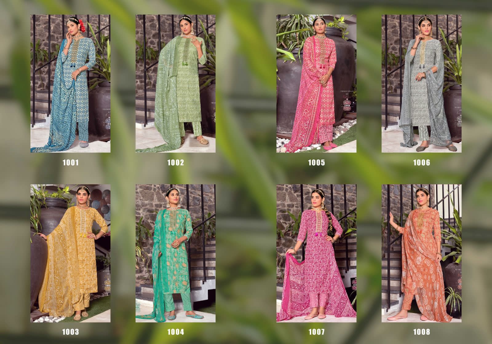 Radha Fab Saloni Wholesale Cotton Slub Print With Embroidery Work Dress Material