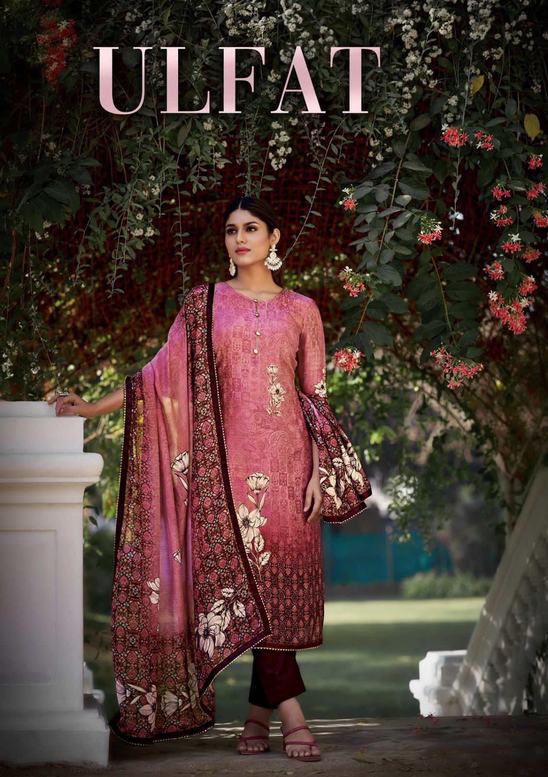 SARGAM PRESENT ULFAT MUSLIN HANDWORK DESIGNER SALWAR KAMEEZ