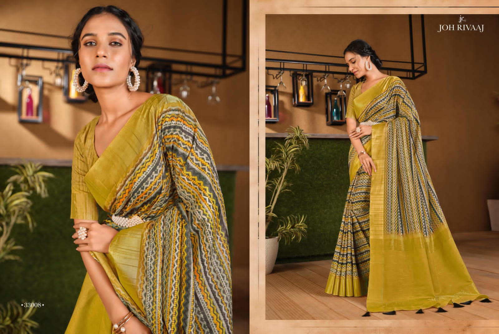 Joh Rivaaj Jyoti Vol-2 Wholesale Spun Jacquard With Digital Print Indian Sarees