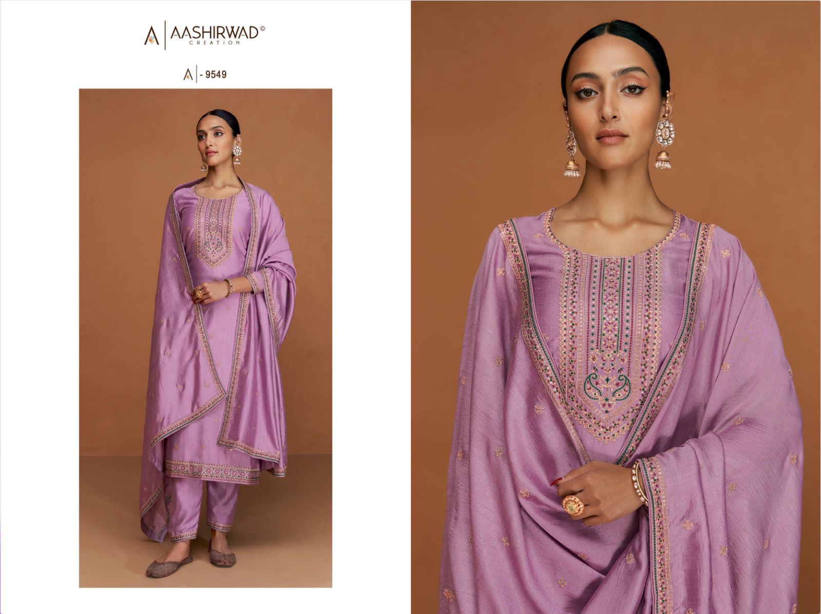 AASHIRWAD PRESENT MYRA PREMIUM SILK EXCLUSIVE DESIGNER SALWAR KAMEEZ