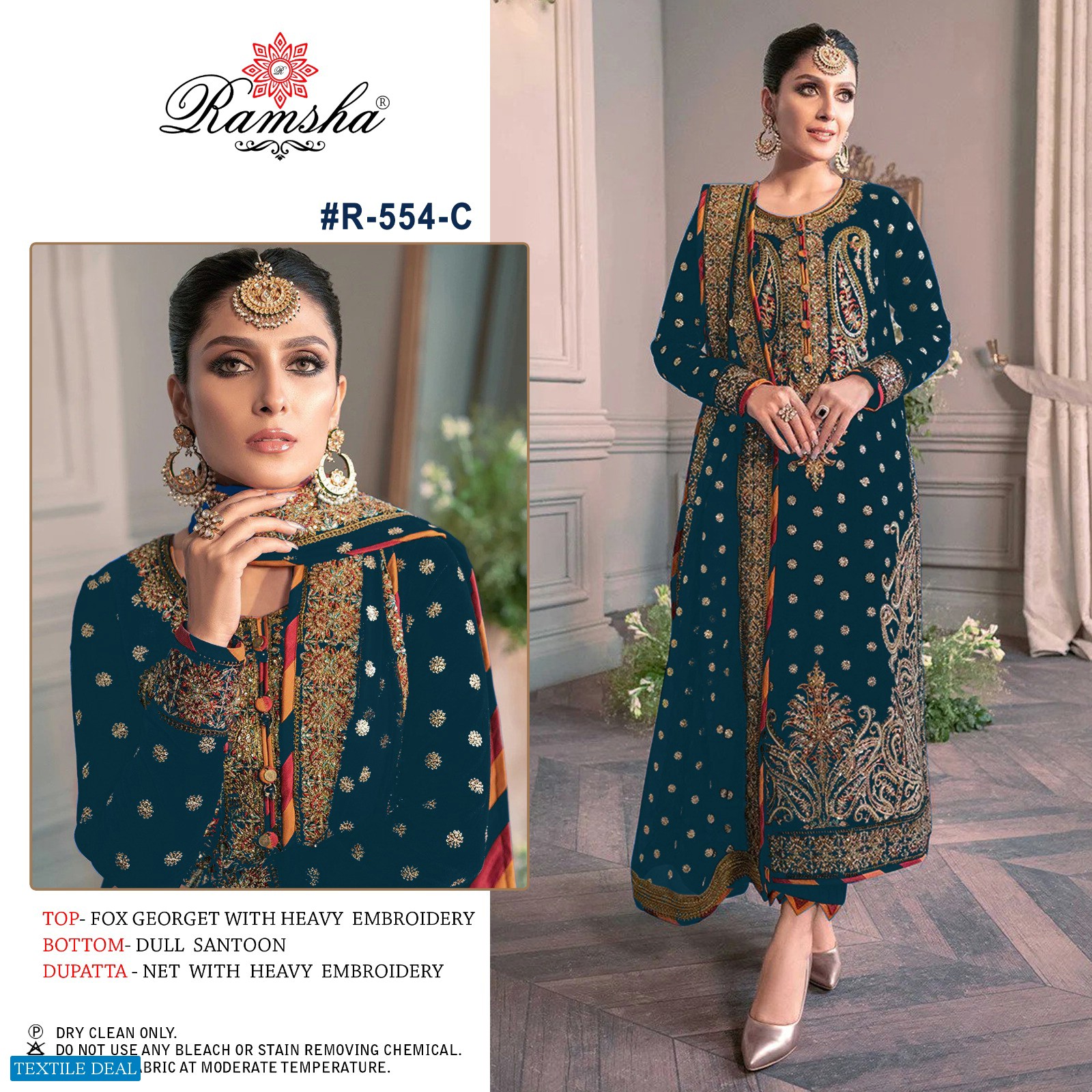 Ramsha R-554 Wholesale Pakistani Concept Salwar Suits