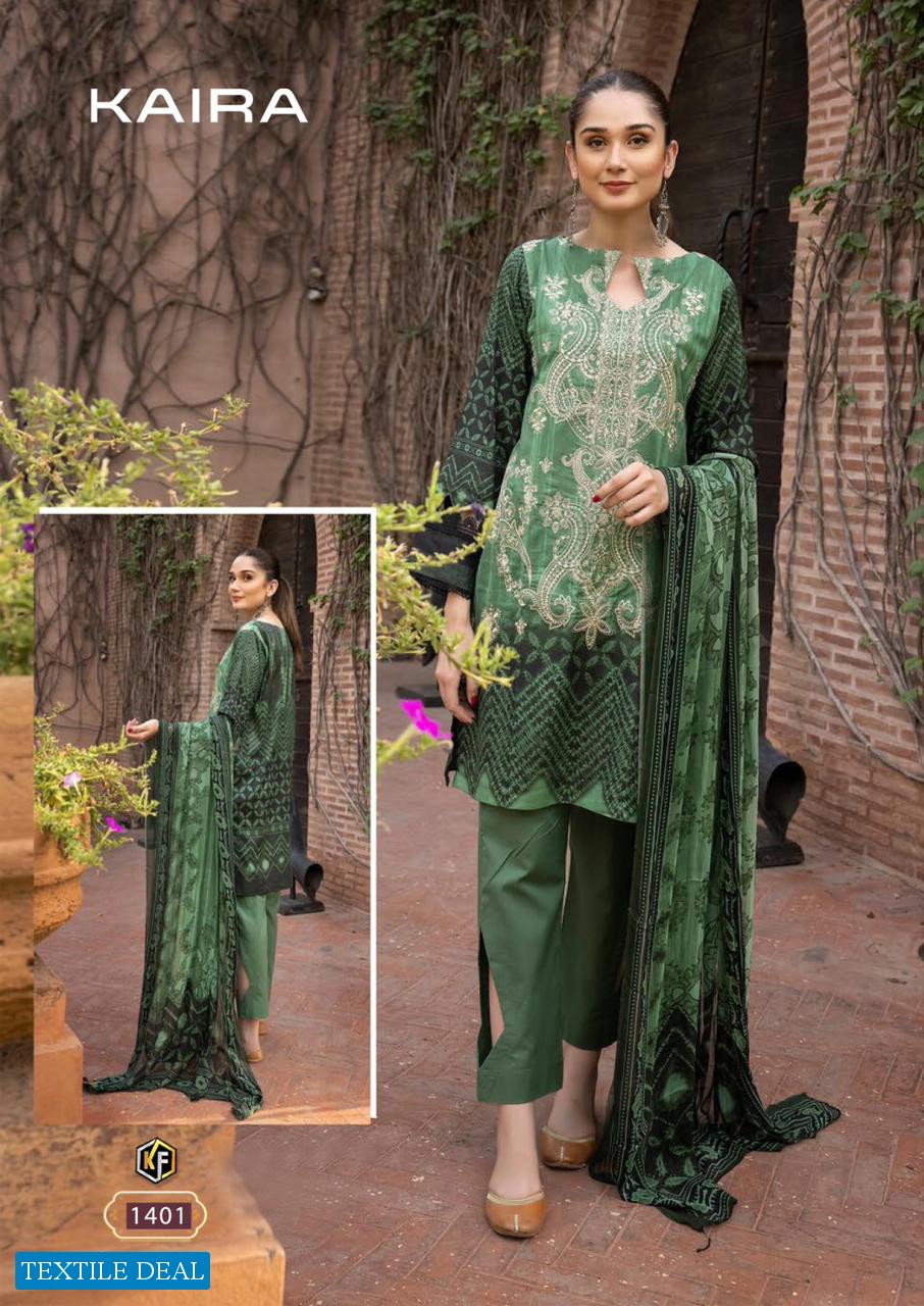 Keval Fab Kaira Vol-14 Wholesale Exclusive Karachi Collection Dress Material