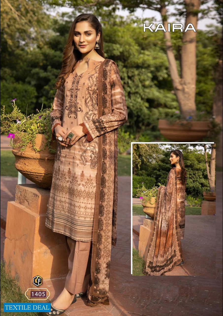Keval Fab Kaira Vol-14 Wholesale Exclusive Karachi Collection Dress Material