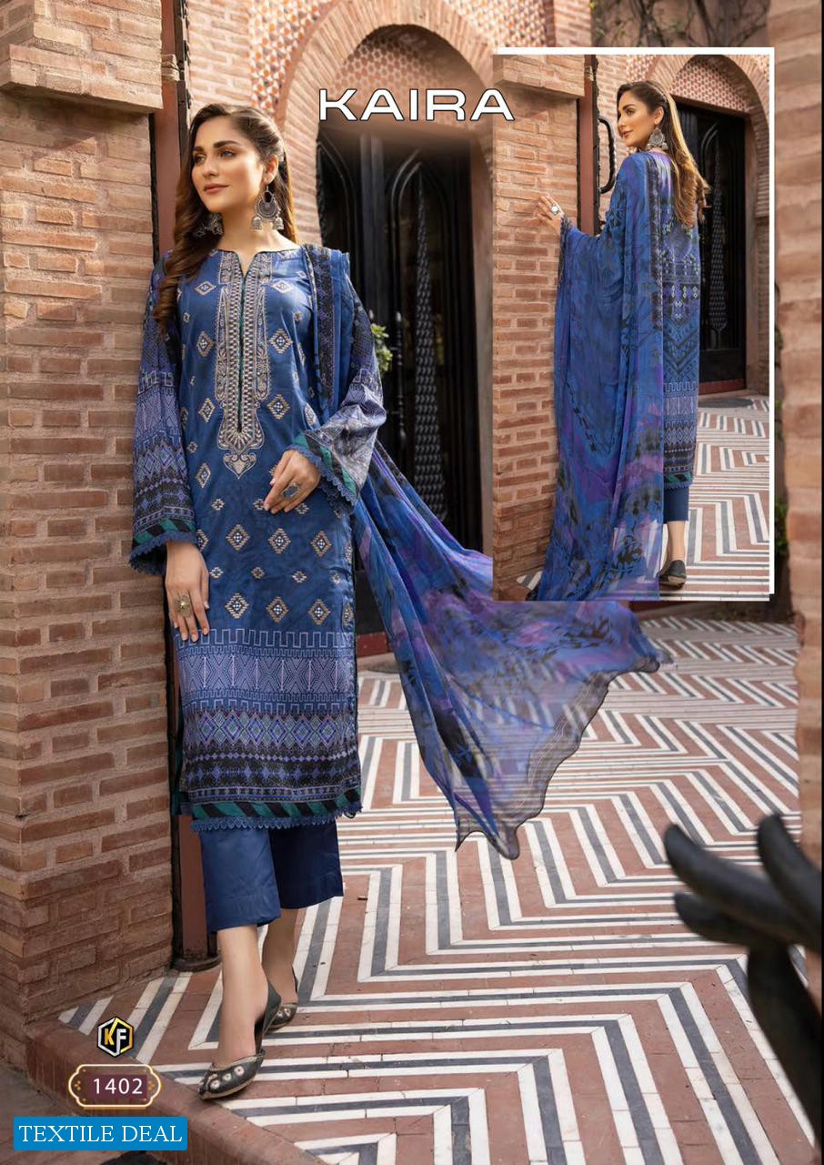 Keval Fab Kaira Vol-14 Wholesale Exclusive Karachi Collection Dress Material