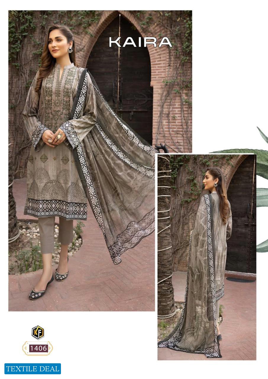 Keval Fab Kaira Vol-14 Wholesale Exclusive Karachi Collection Dress Material