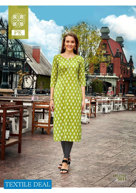 PK ARADHNA LIFESTYLE VOL 5 BY PK RAYON CASUAL KURTIS