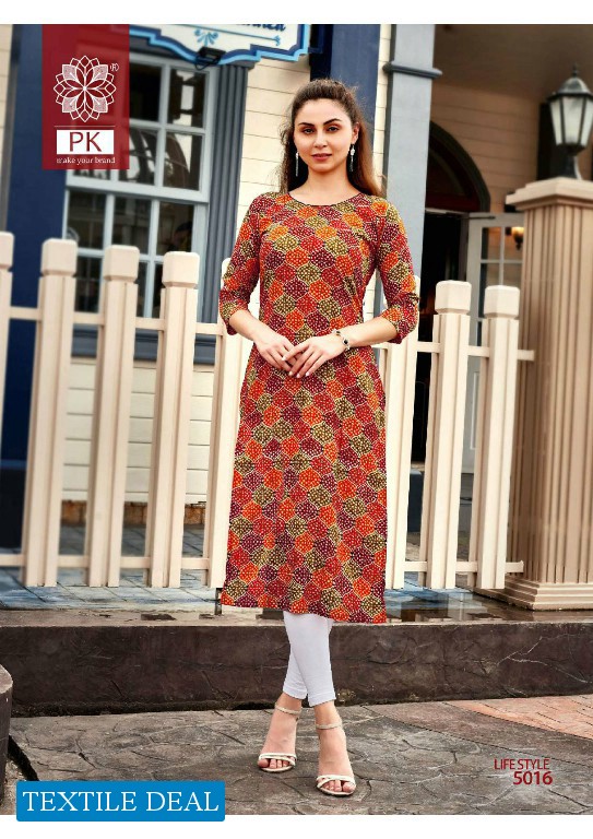 PK ARADHNA LIFESTYLE VOL 5 BY PK RAYON CASUAL KURTIS