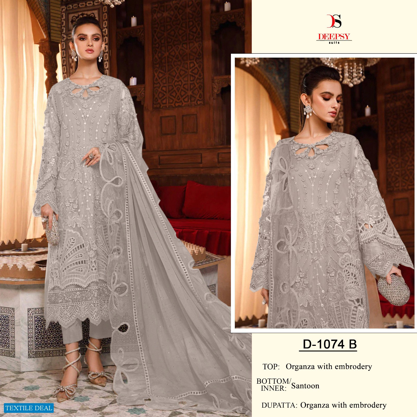 Deepsy D-1074 Wholesale Pakistani Concept Pakistani Suits