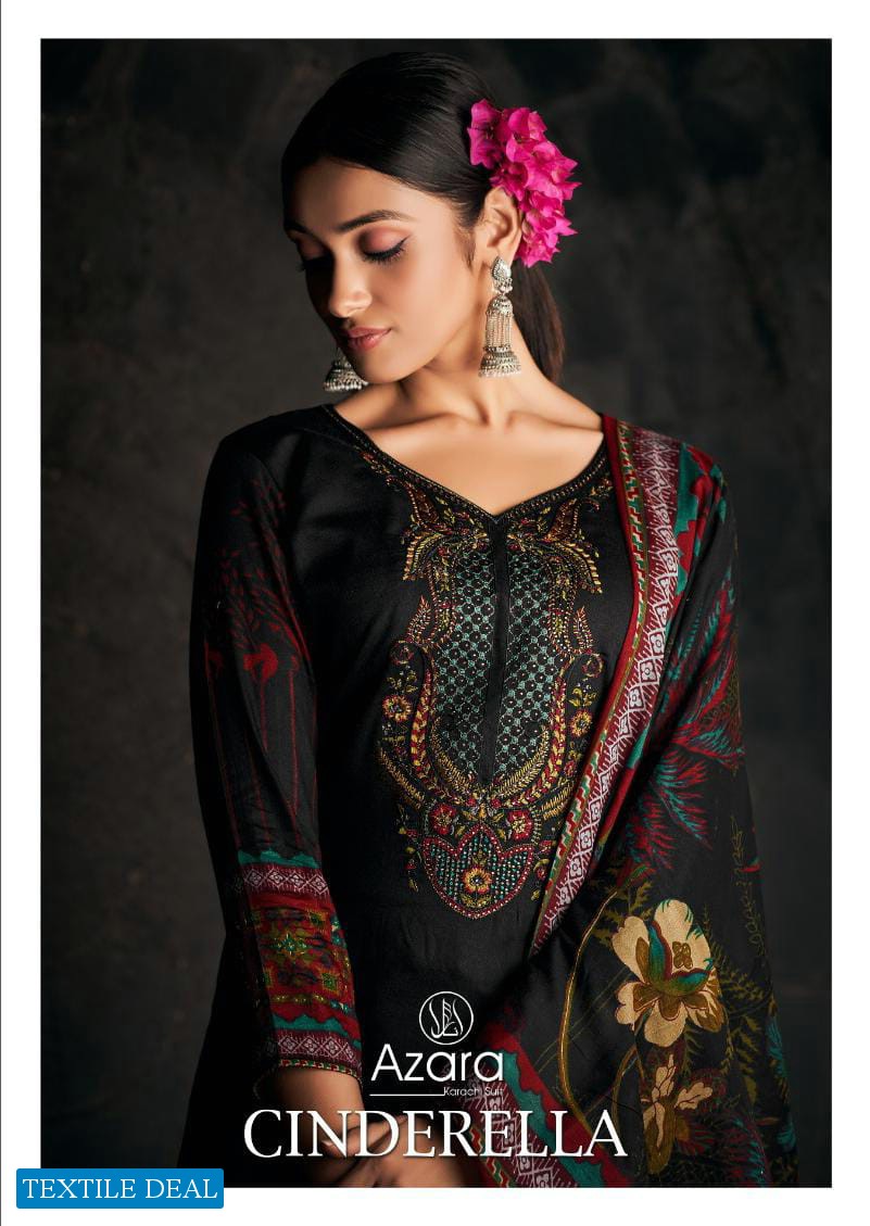 Radhika Azara Cinderella Wholesale Pure Jaam Cotton With Embroidery And Diamond Dress Material