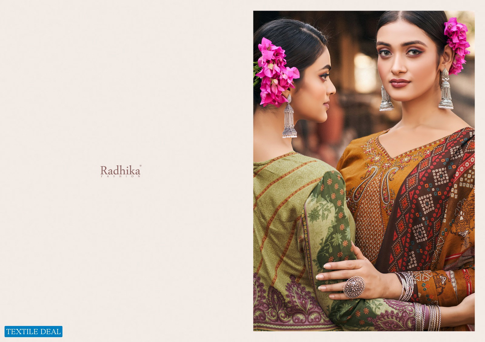 Radhika Azara Cinderella Wholesale Pure Jaam Cotton With Embroidery And Diamond Dress Material