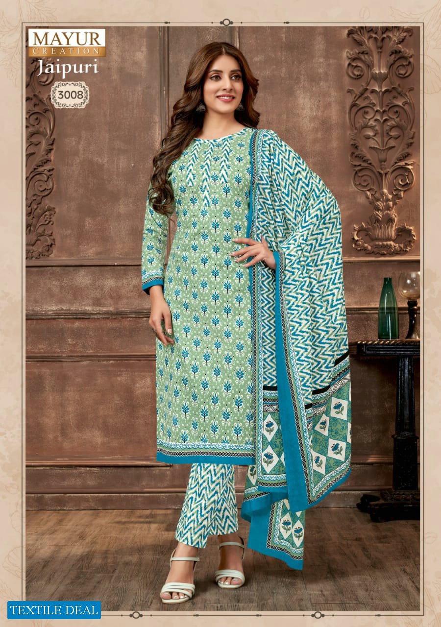 Mayur Jaipuri Vol-3 Wholesale Pure Cotton Printed Dress Material