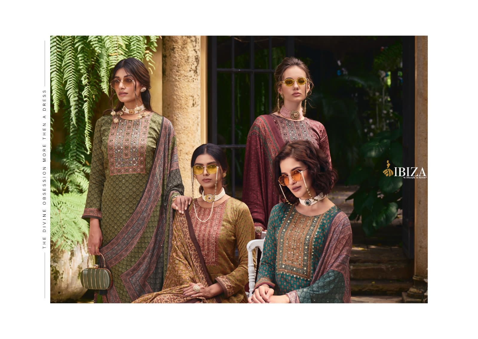 Ibiza Shaheena Wholesale Pure Modal Silk With Handwork Salwar Suits