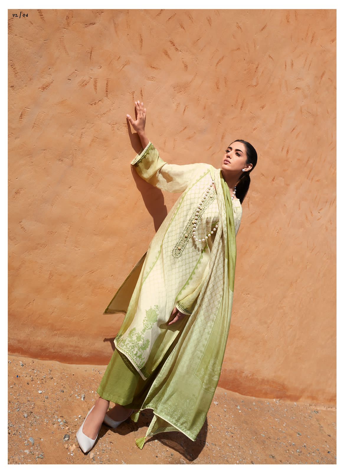 Varsha Vanilla Wholesale Viscose Muslin Digitally Printed With Embroidery Salwar Suits