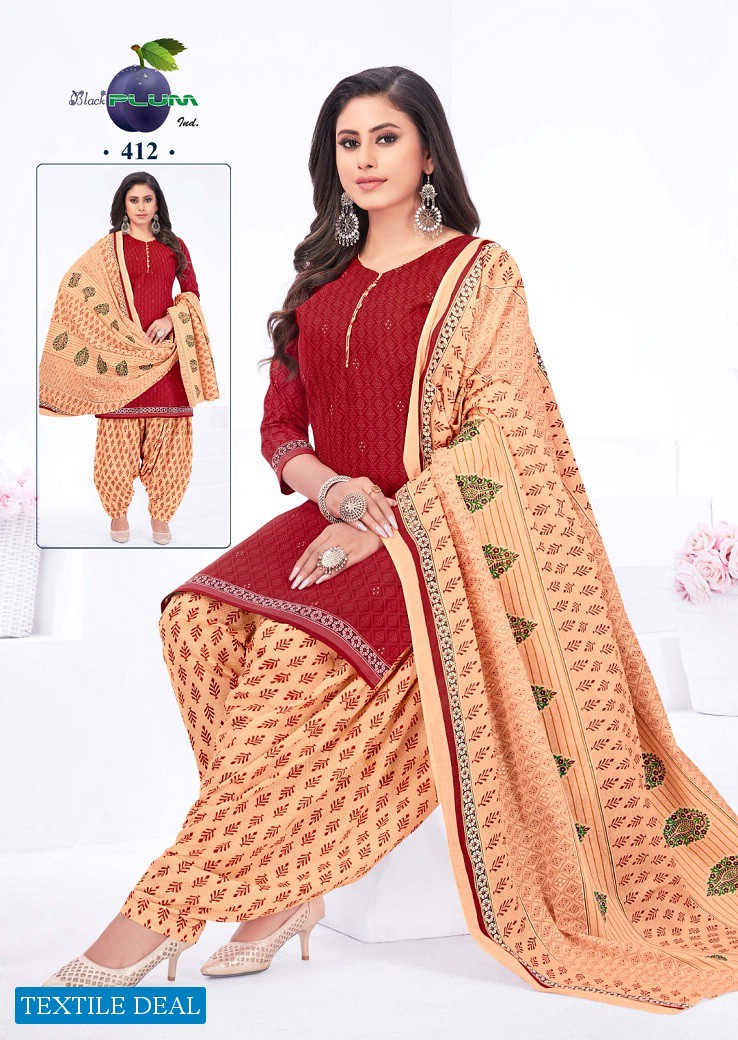 Black Plum Iconic Vol-4 Wholesale Pure Cotton Printed Dress Material