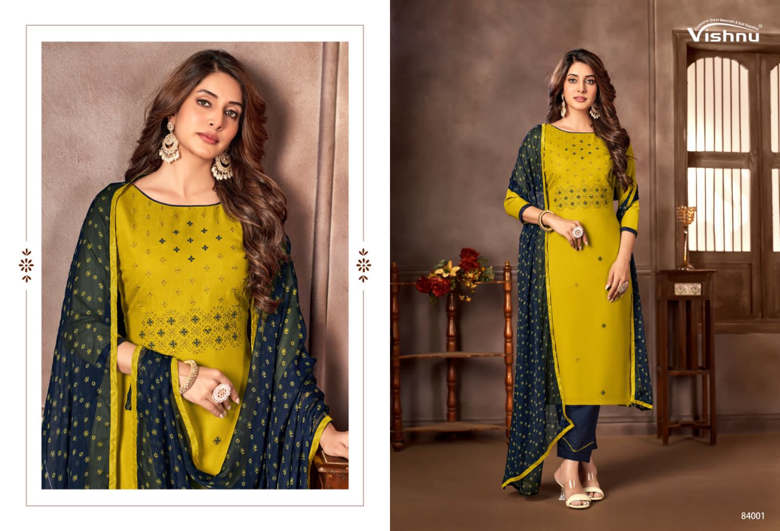 Vishnu Malaika Vol-8 Wholesale Diamond Cotton Dress Material