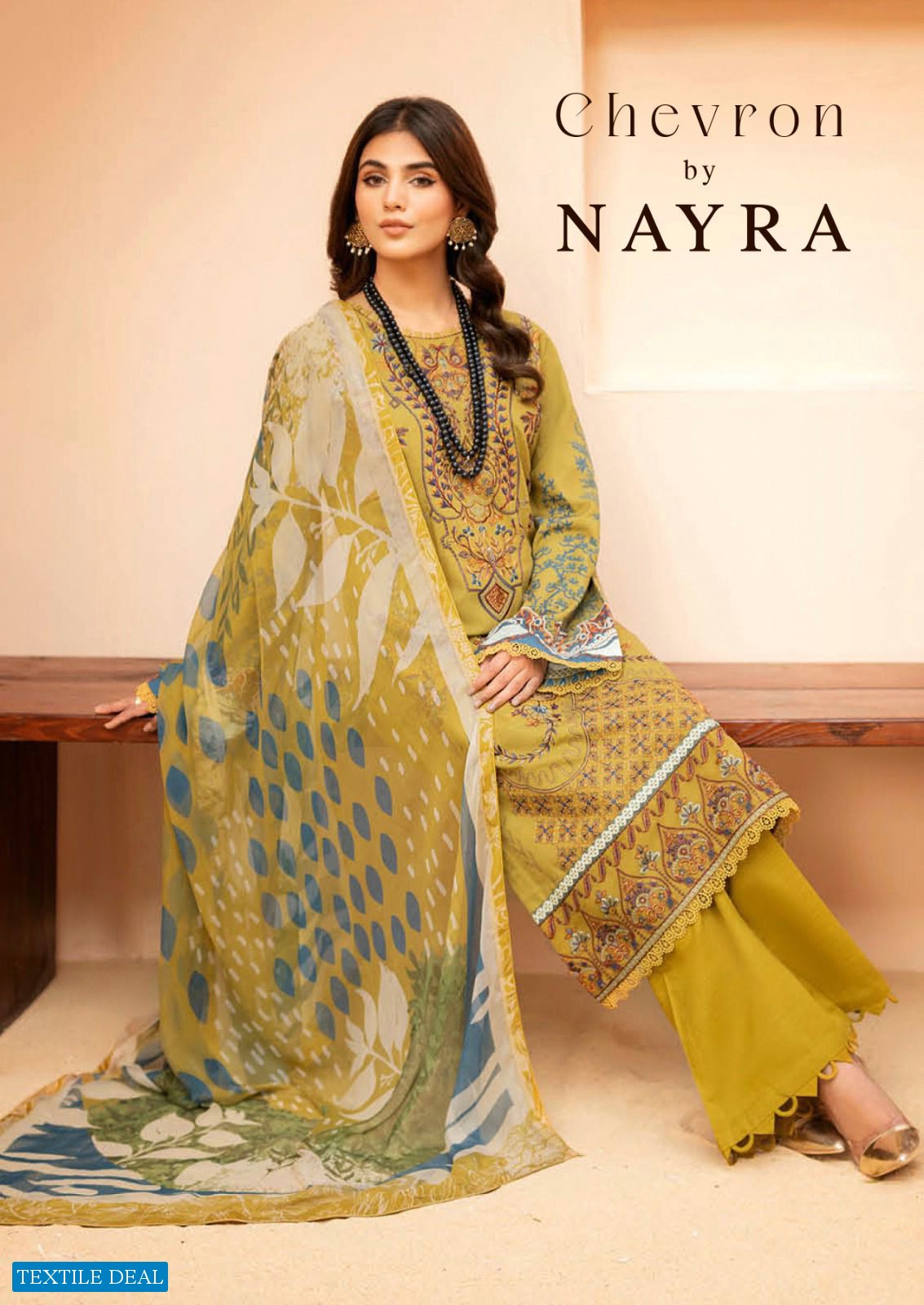 Hala Chevron By Nayra Wholesale Pure Cotton Printed Dress Material