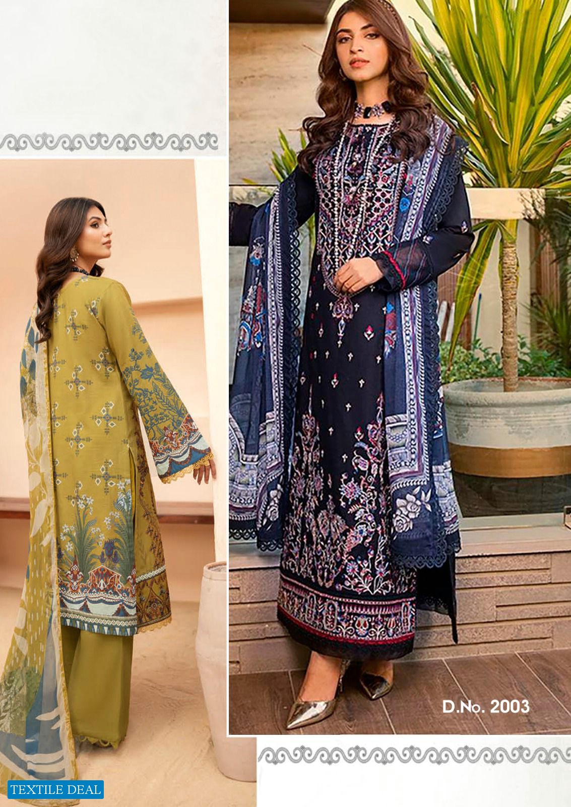 Hala Chevron By Nayra Wholesale Pure Cotton Printed Dress Material