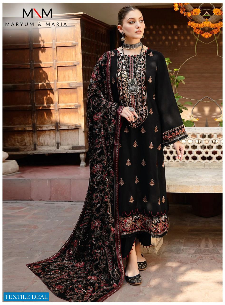 Maryum And Maria Mahermah Pure Cotton Karachi Printed Dress Material