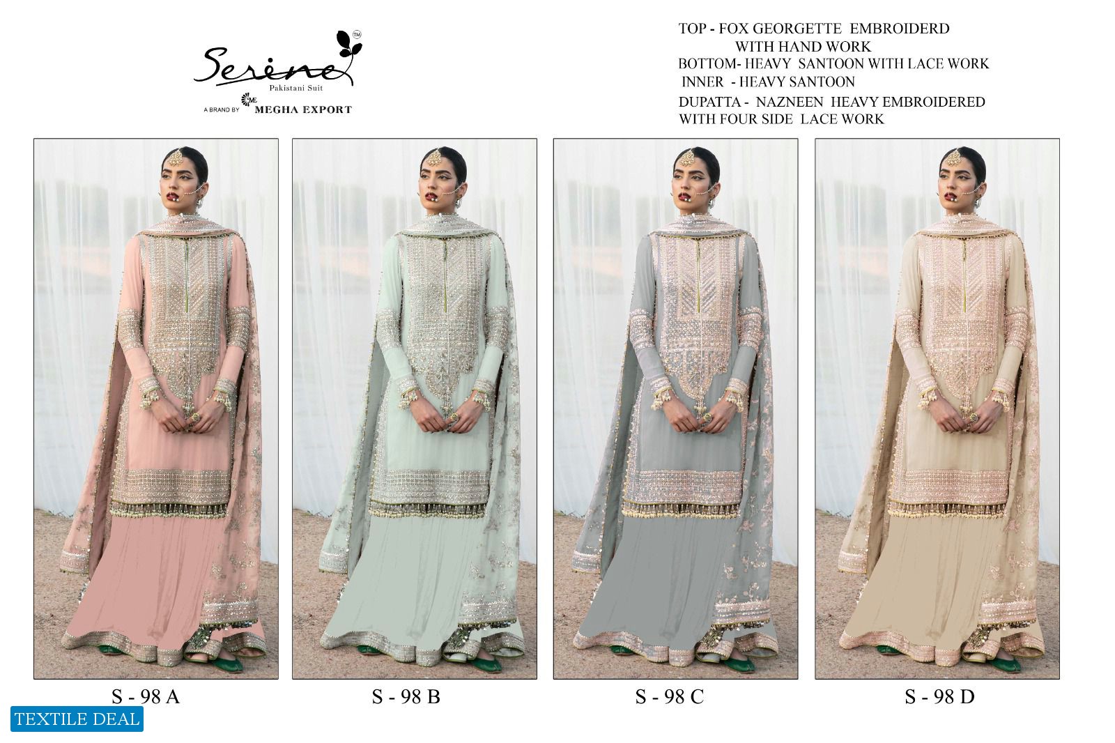 Serine S-98 Wholesale Pakistani Concept Pakistani Suits
