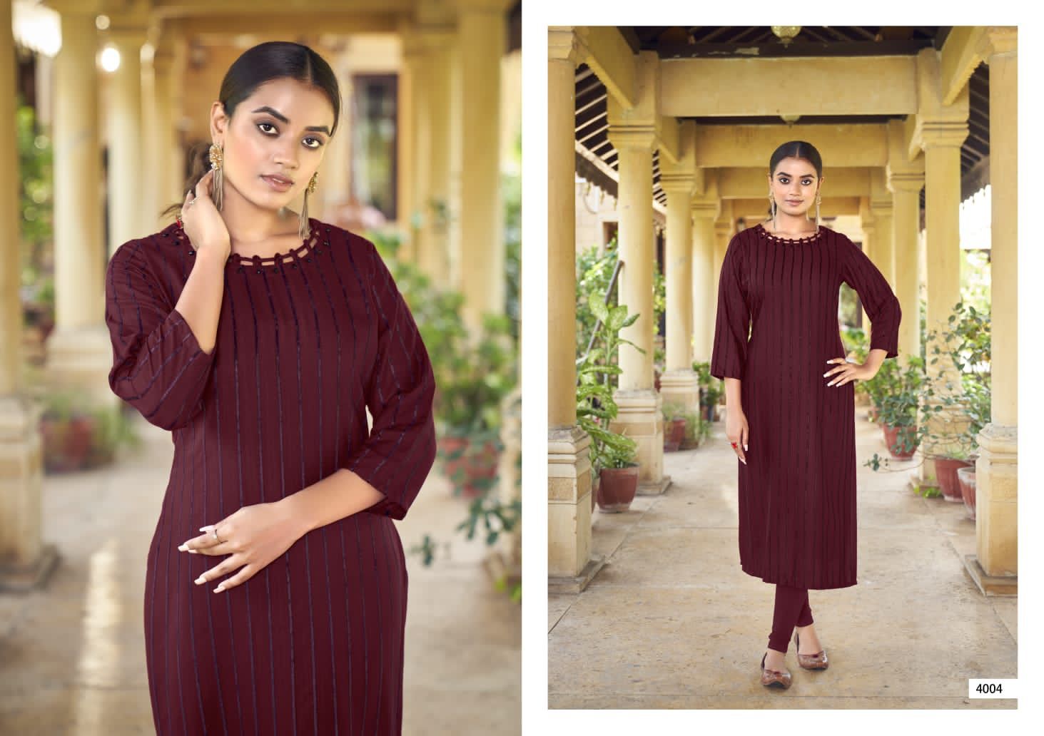 Sweety Gravity Vol-14 Wholesale Rayon With Velvet Lines Long Kurtis