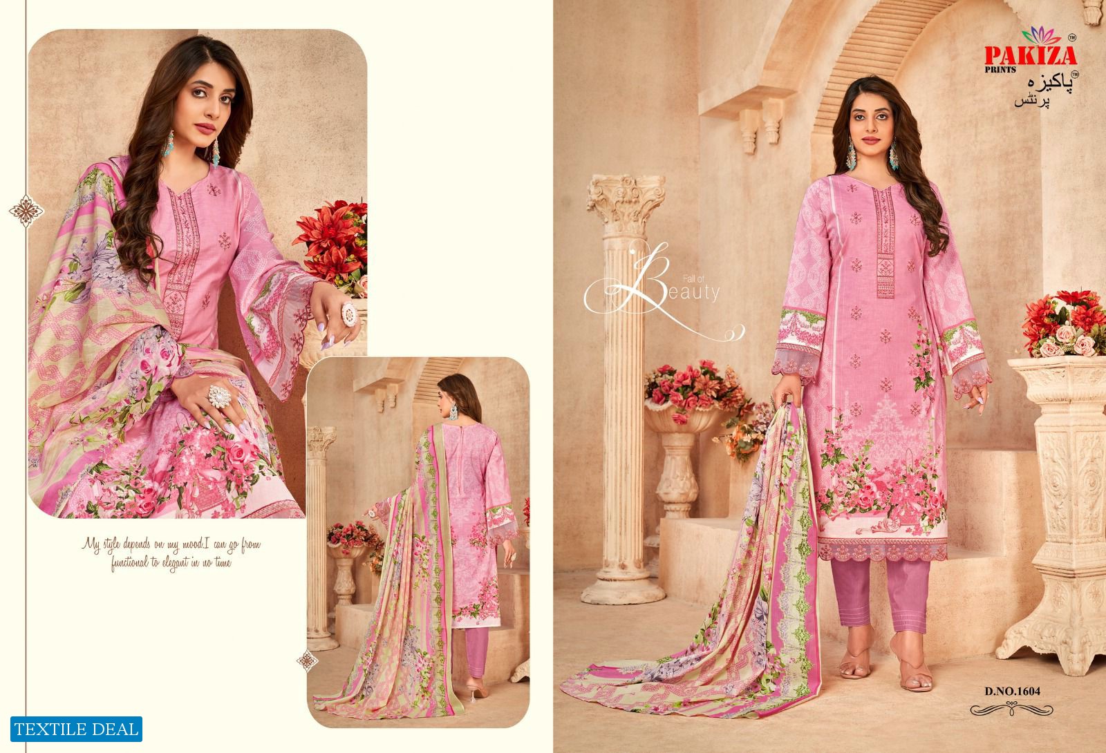 Pakiza Gulal Vol-16 Wholesale Lawn With Kashmiri Neck Embroidery Dress Material