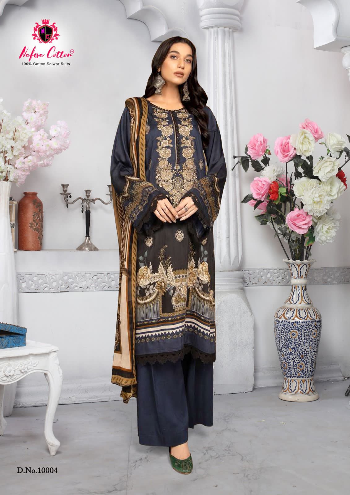 Nafisa Sahil Designer Cotton Collection Vol-10 Wholesale Lawn Cotton Printed Dress Material