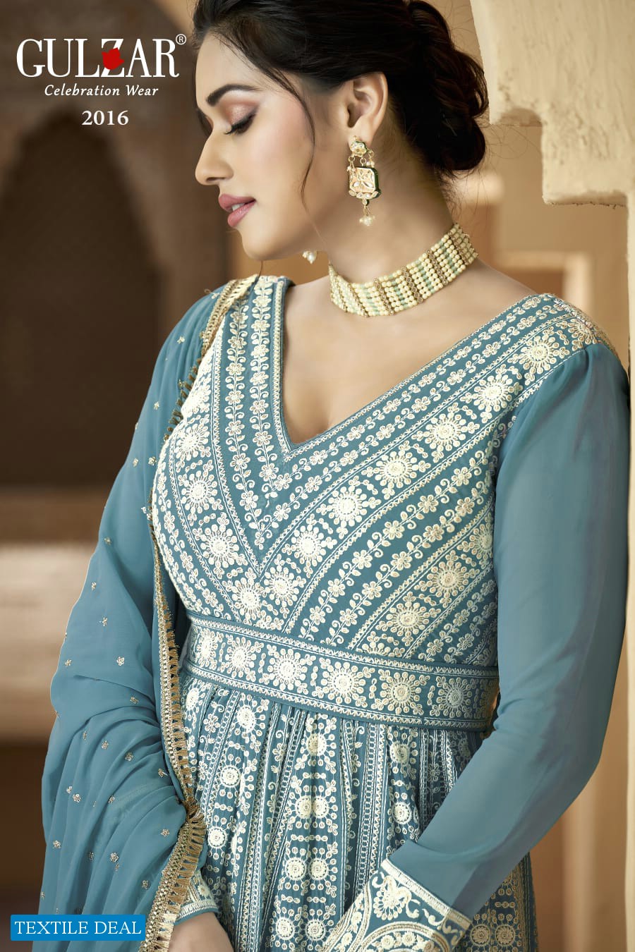 Gulzar Resham Wholesale Designer Ethnic Salwar Suits
