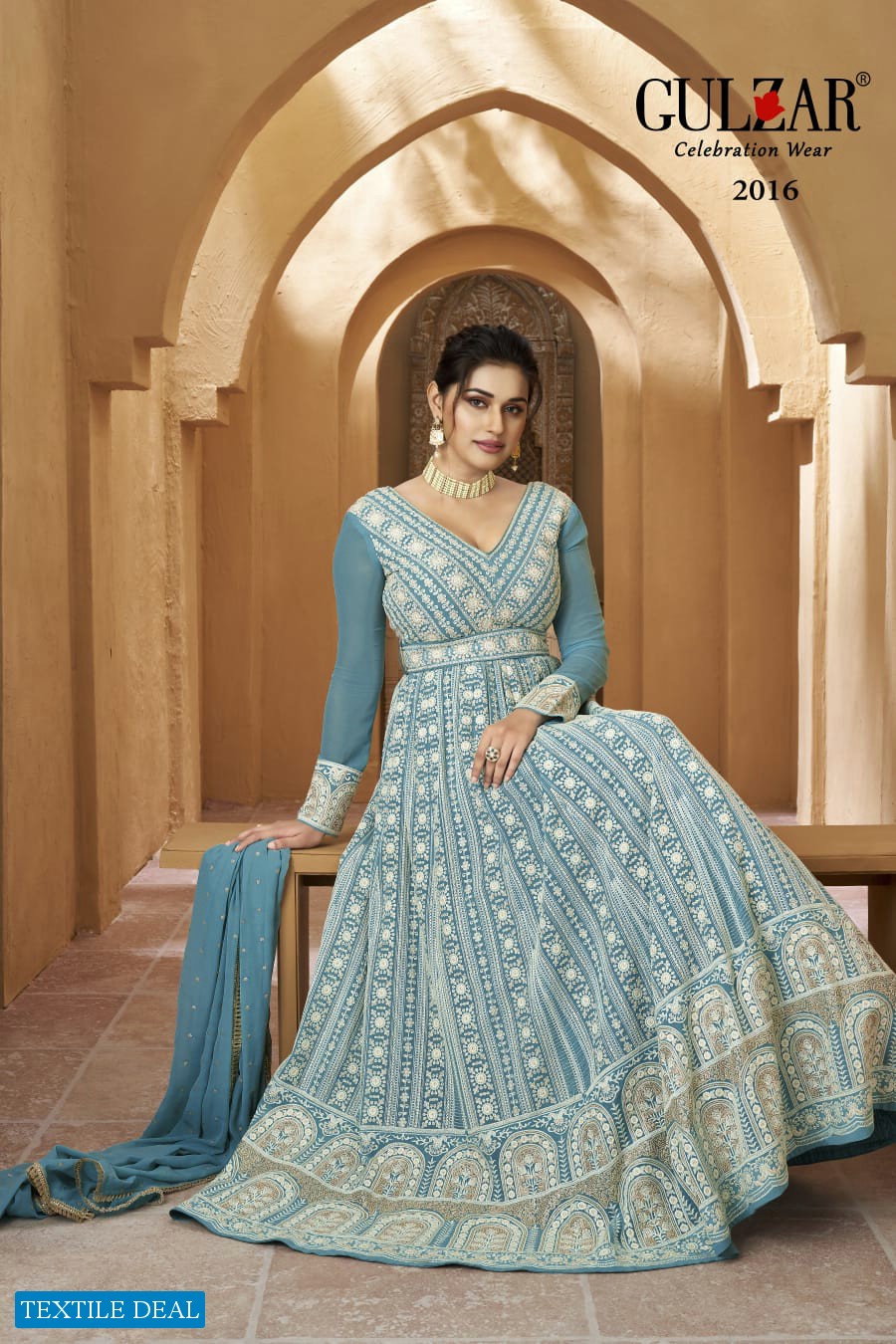 Gulzar Resham Wholesale Designer Ethnic Salwar Suits