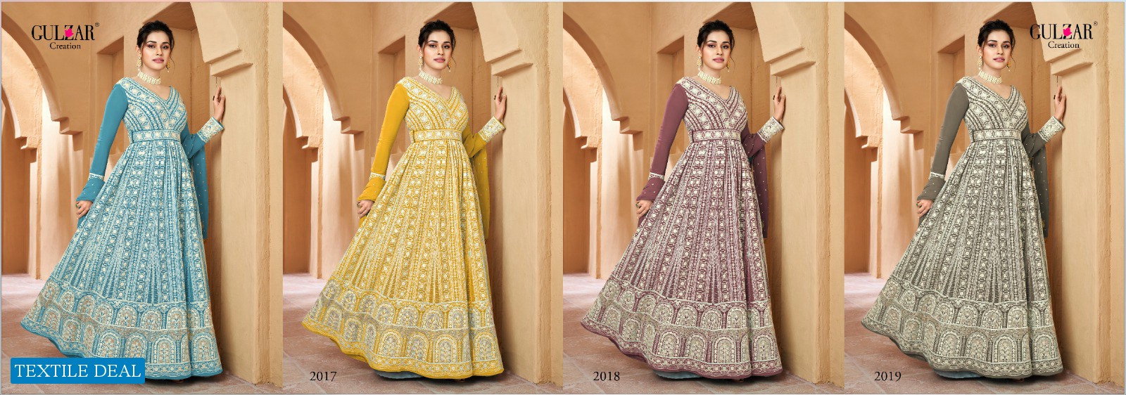 Gulzar Resham Wholesale Designer Ethnic Salwar Suits