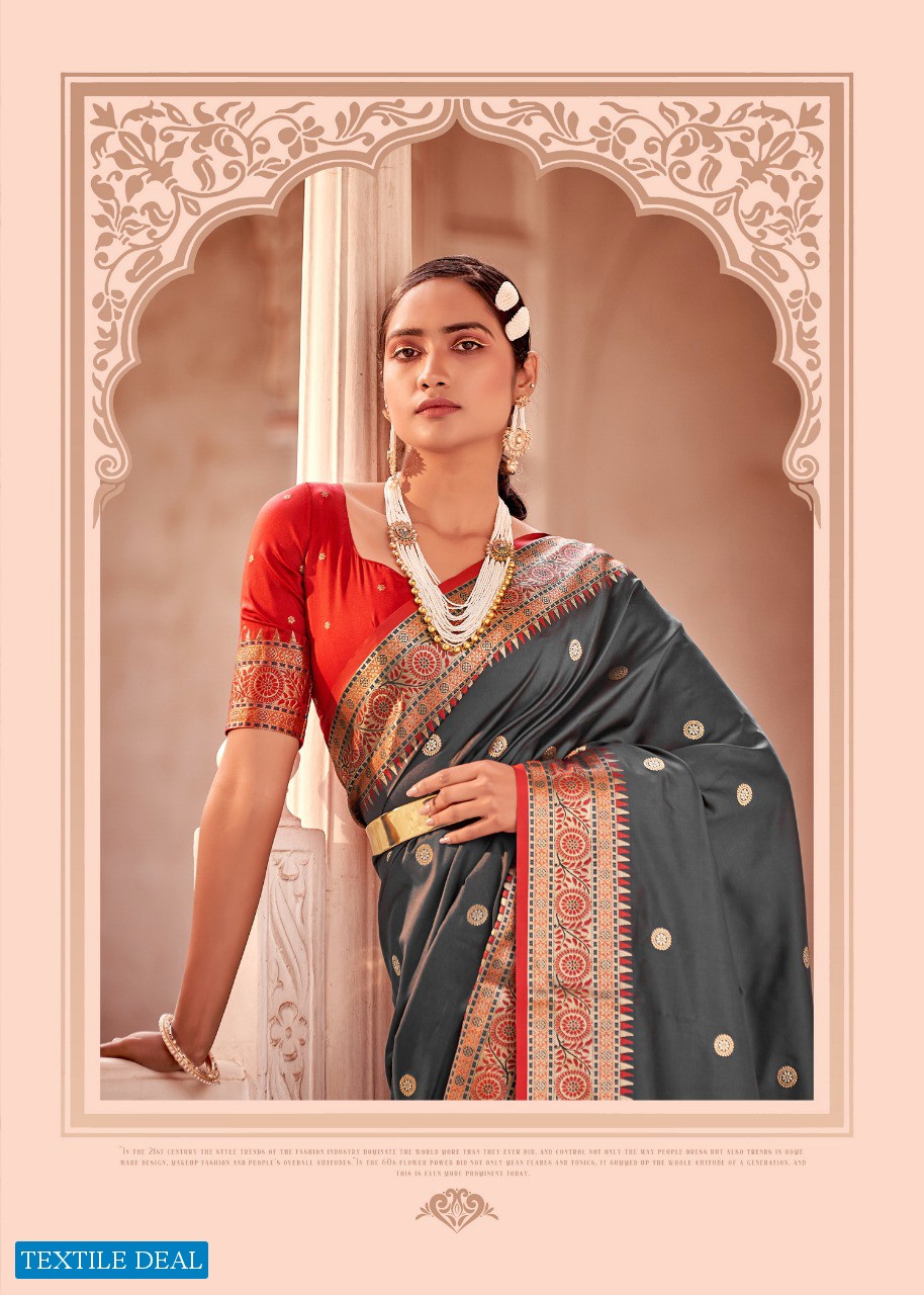 RAJPATH LAUNCHING MRUDULA BANARASI SILK UNSTITCHED SHIMMERING SAREE