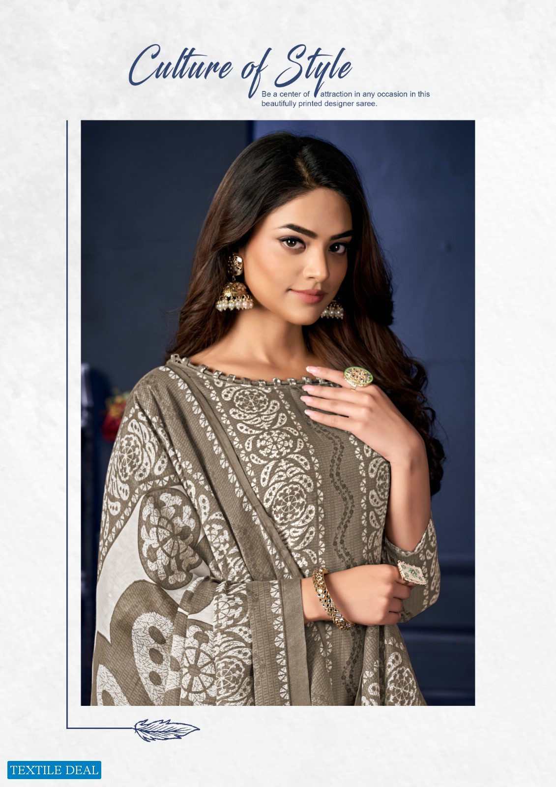 Al Karam Sahiba Signature Print Wholesale Cotton Printed Dress Material