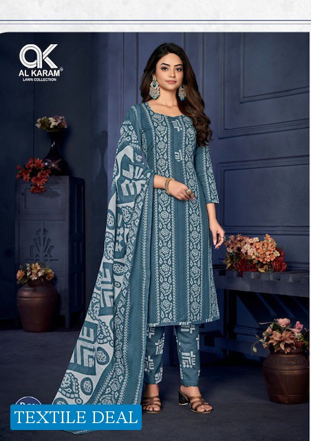 Al Karam Sahiba Signature Print Wholesale Cotton Printed Dress Material