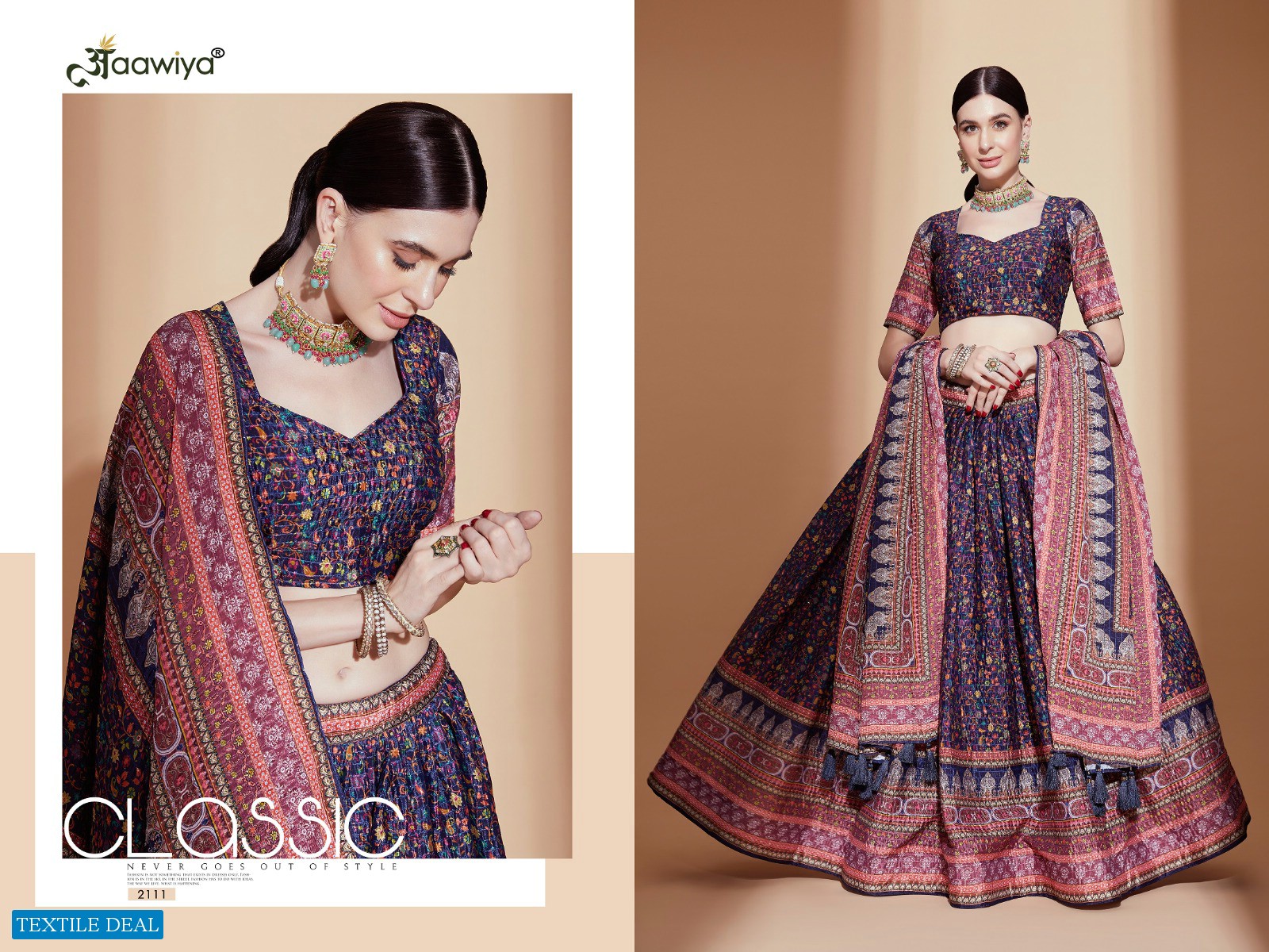 Aawiya Aleena Vol-1 Wholesale Semi Stitched Designer Lehengas