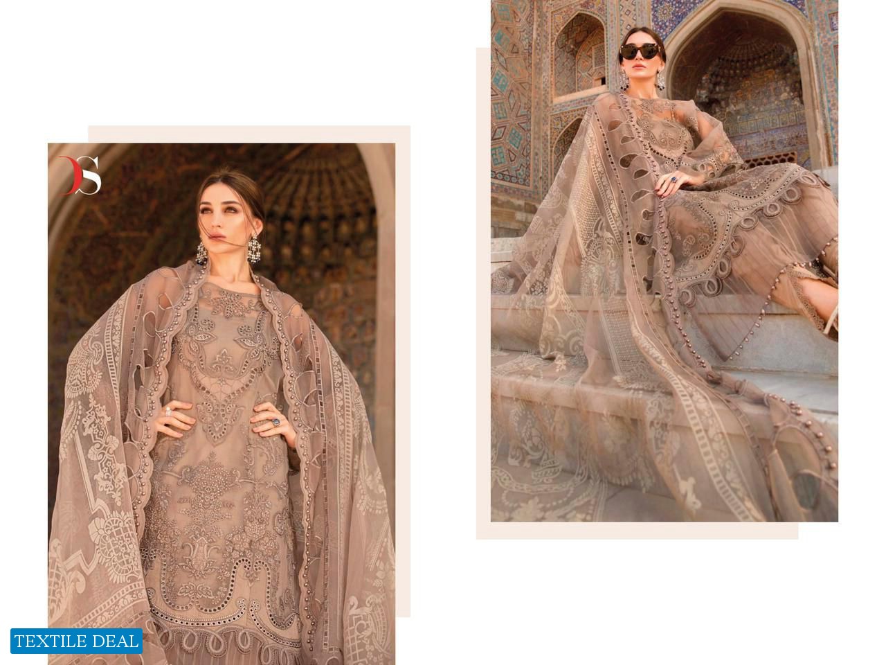 MARIA B LAWN VOUAGE A LUXE BY DEEPSY SUIT COTTON PRINT EMBROIDERY PAKISTANI SUIT